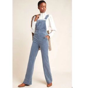 Pilcro Jamina Corduroy Dungarees in Gray from Anthropologie - Size 29 - NWT